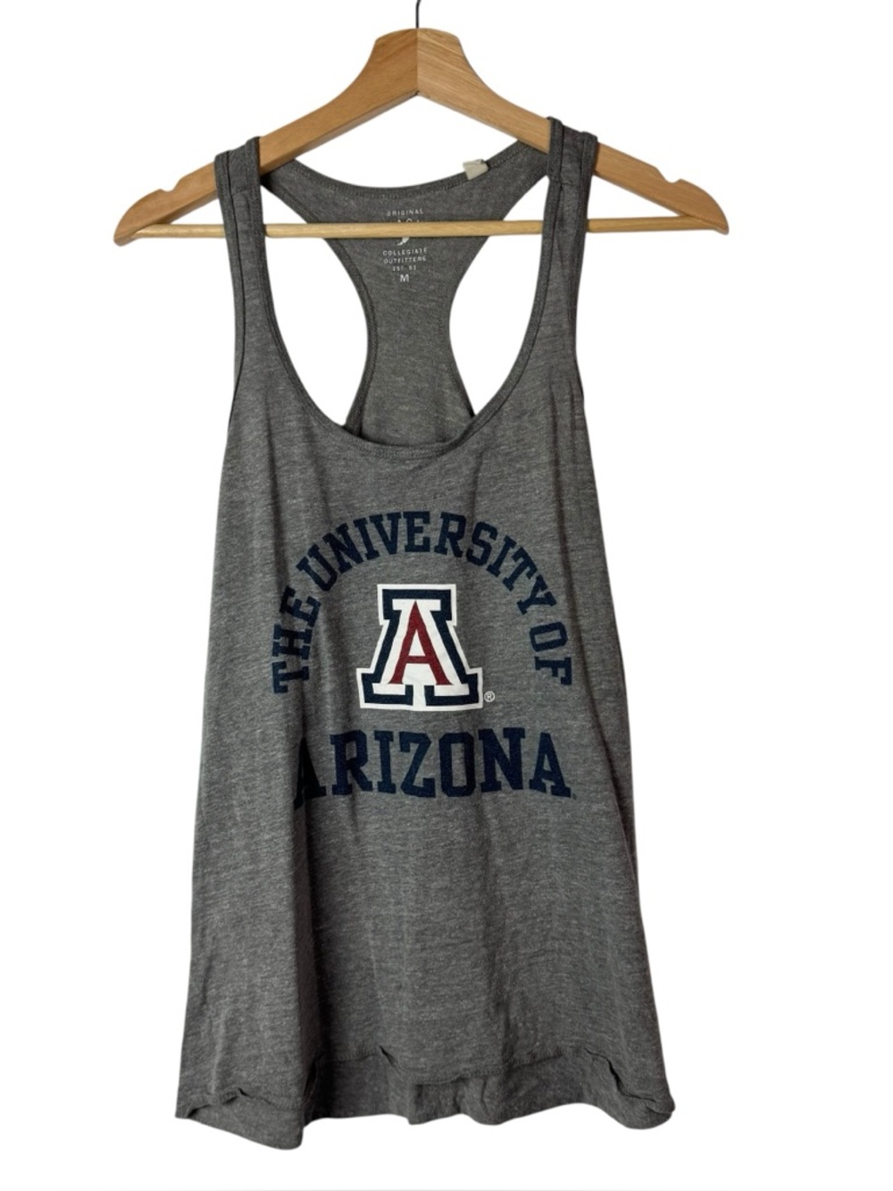 Original League University of Arizona Gray Racerback Tank Top M